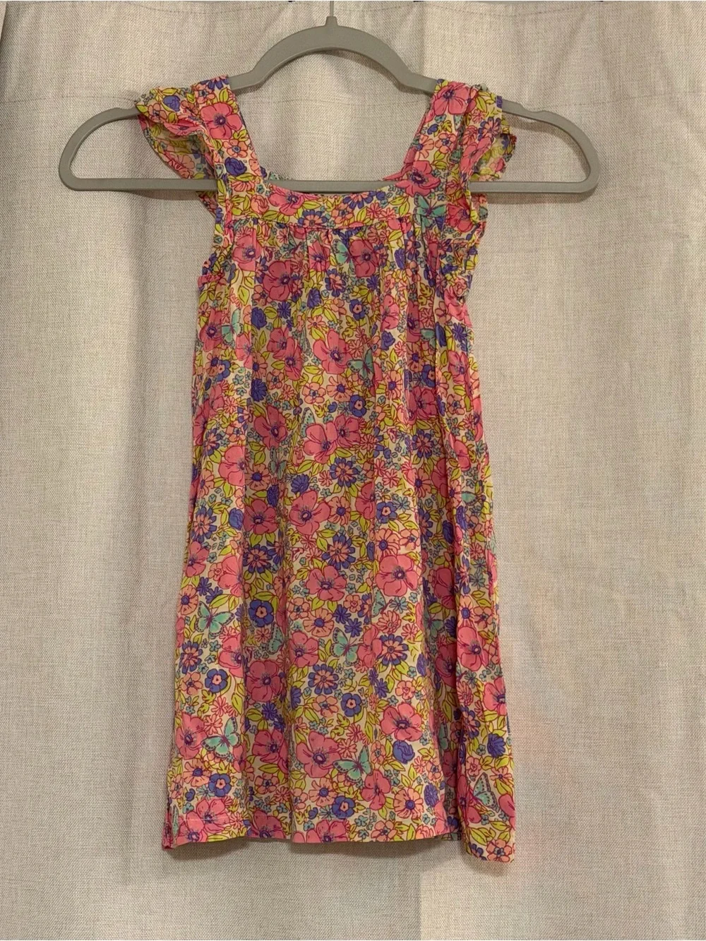 NEW Hatley Girls Groovy Flowers Flutter Puff Dress